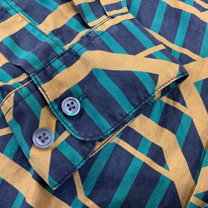 【中古品】【メンズ】 BANANATIME バナナタイム SILK ALL PATTERN L/S SHIRT 319-071-05 シルク オールパターン ロングスリーブ シャツ 長袖 141-260721-as-10-izu サイズ：L カラー：マルチカラー 万代Net店