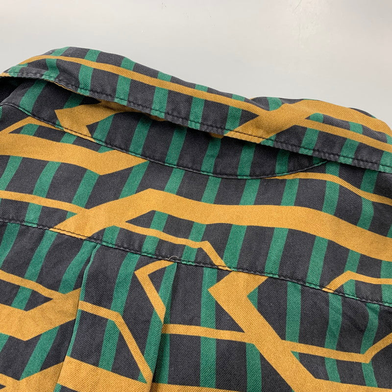 【中古品】【メンズ】 BANANATIME バナナタイム SILK ALL PATTERN L/S SHIRT 319-071-05 シルク オールパターン ロングスリーブ シャツ 長袖 141-260721-as-10-izu サイズ：L カラー：マルチカラー 万代Net店