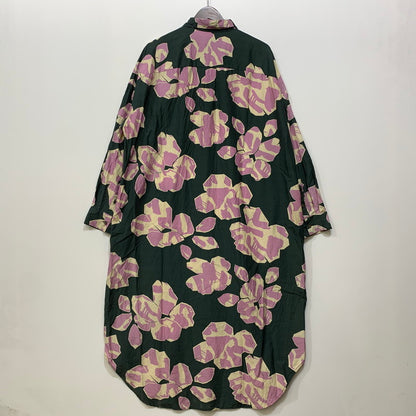【中古品】【レディース】 BANANATIME バナナタイム FLOWER PATTERN ONE PIECE 61-113-05 フラワーパターンワンピース 168-260721-as-09-izu サイズ：L カラー：マルチカラー 万代Net店