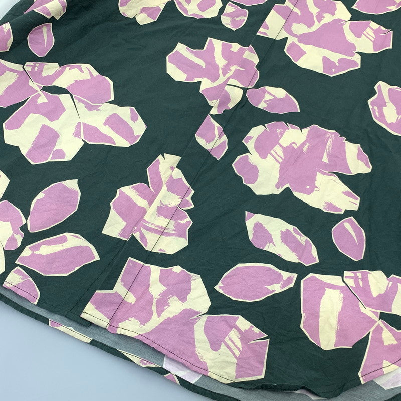 【中古品】【レディース】 BANANATIME バナナタイム FLOWER PATTERN ONE PIECE 61-113-05 フラワーパターンワンピース 168-260721-as-09-izu サイズ：L カラー：マルチカラー 万代Net店