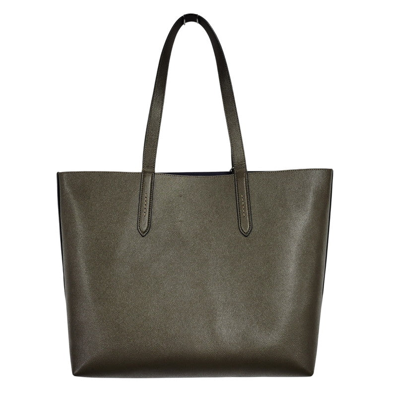 【中古品】【メンズ/レディース】 COACH コーチ HILINE LEATHER TOTE 73307 ハイライン レザー トート バッグ カバン 鞄 180-260718-as-17-izu カラー：カーキ 万代Net店