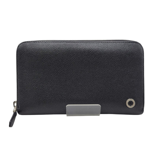 【中古品】【メンズ/レディース】 BVLGARI ブルガリ ブルガリマン ラウンドファスナー ロングウォレット 長財布 200-260718-as-19-izu カラー：ブラック 万代Net店
