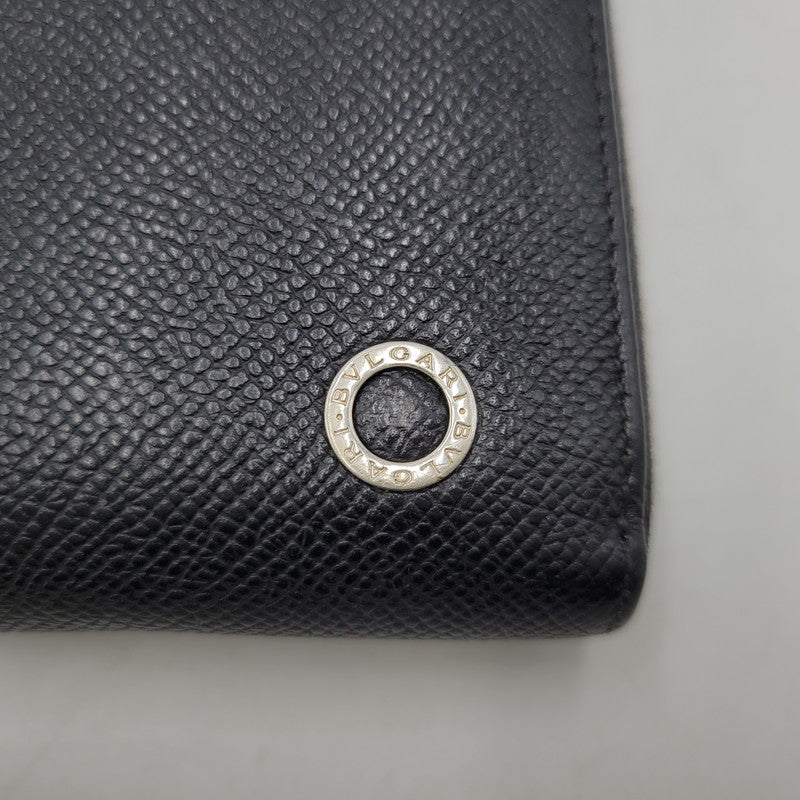 【中古品】【メンズ/レディース】 BVLGARI ブルガリ ブルガリマン ラウンドファスナー ロングウォレット 長財布 200-260718-as-19-izu カラー：ブラック 万代Net店