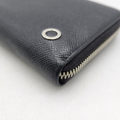 【中古品】【メンズ/レディース】 BVLGARI ブルガリ ブルガリマン ラウンドファスナー ロングウォレット 長財布 200-260718-as-19-izu カラー：ブラック 万代Net店