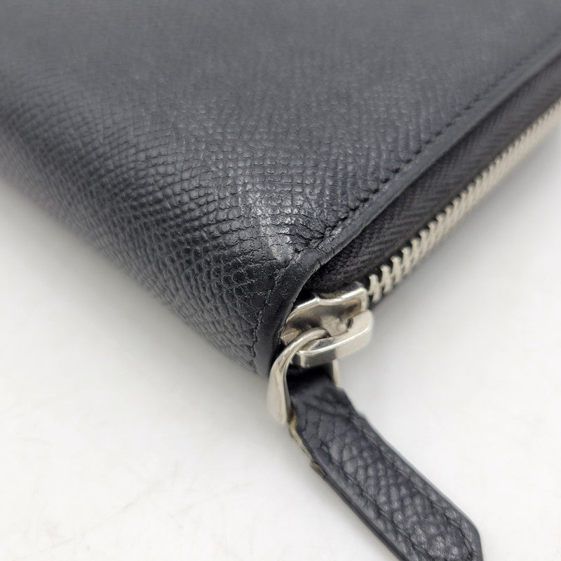 【中古品】【メンズ/レディース】 BVLGARI ブルガリ ブルガリマン ラウンドファスナー ロングウォレット 長財布 200-260718-as-19-izu カラー：ブラック 万代Net店