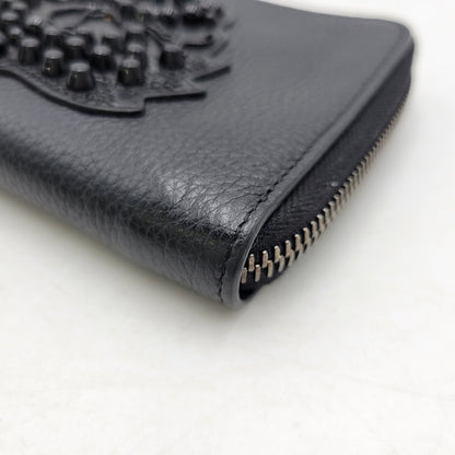 【中古品】【メンズ/レディース】 Christian Louboutin クリスチャンルブタン L字ファスナー 財布 ウォレット 181-260718-as-20-izu カラー：ブラック 万代Net店