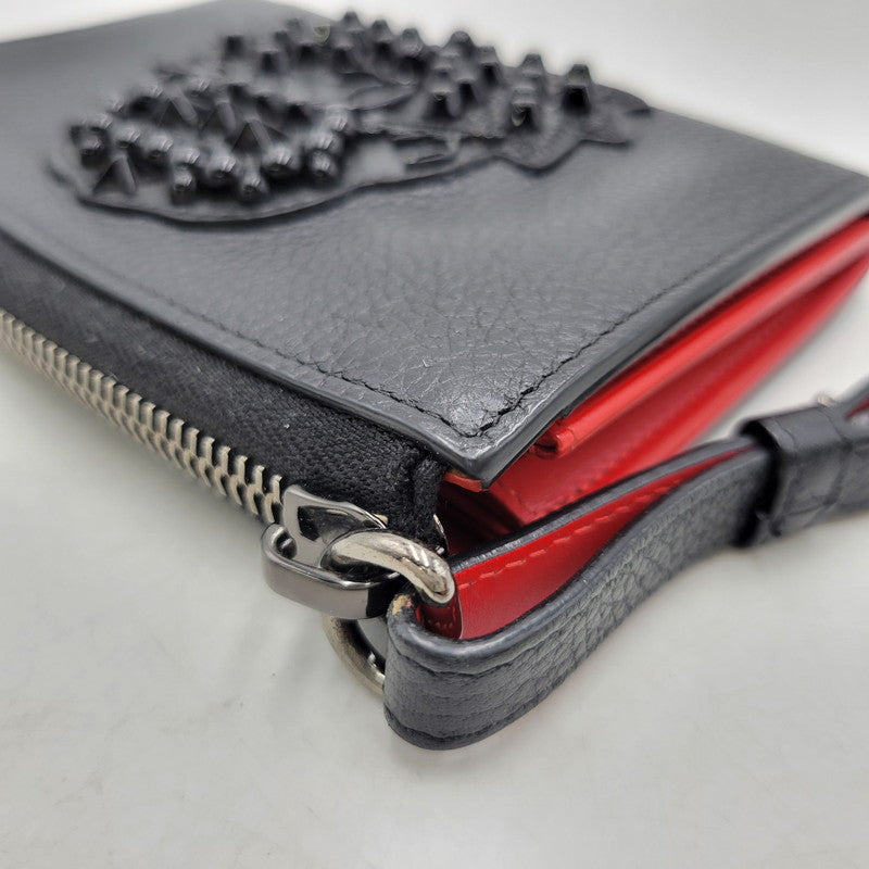 【中古品】【メンズ/レディース】 Christian Louboutin クリスチャンルブタン L字ファスナー 財布 ウォレット 181-260718-as-20-izu カラー：ブラック 万代Net店