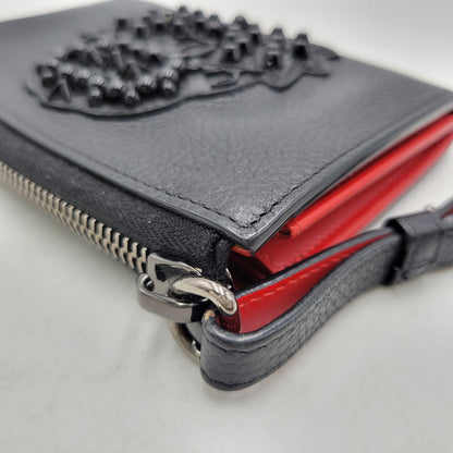 【中古品】【メンズ/レディース】 Christian Louboutin クリスチャンルブタン L字ファスナー 財布 ウォレット 181-260718-as-20-izu カラー：ブラック 万代Net店