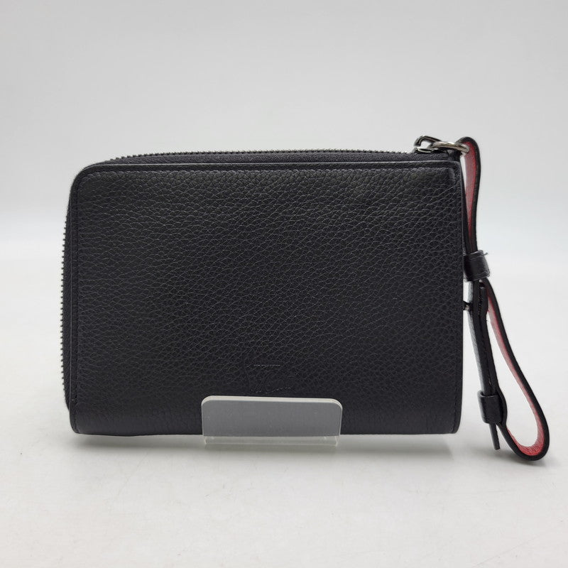【中古品】【メンズ/レディース】 Christian Louboutin クリスチャンルブタン L字ファスナー 財布 ウォレット 181-260718-as-20-izu カラー：ブラック 万代Net店