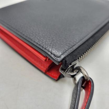 【中古品】【メンズ/レディース】 Christian Louboutin クリスチャンルブタン L字ファスナー 財布 ウォレット 181-260718-as-20-izu カラー：ブラック 万代Net店