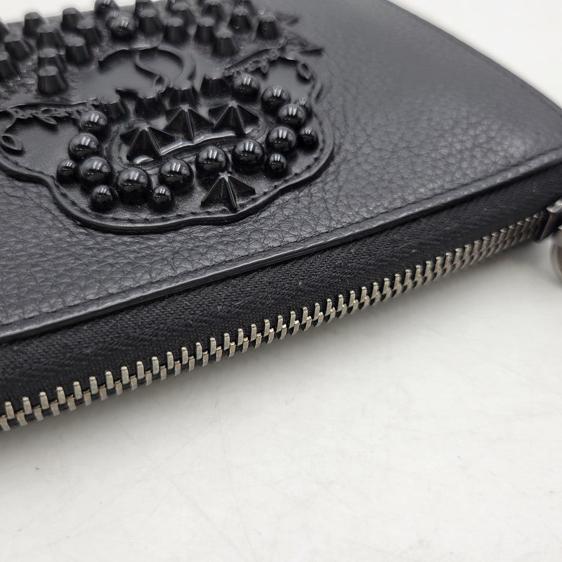 【中古品】【メンズ/レディース】 Christian Louboutin クリスチャンルブタン L字ファスナー 財布 ウォレット 181-260718-as-20-izu カラー：ブラック 万代Net店