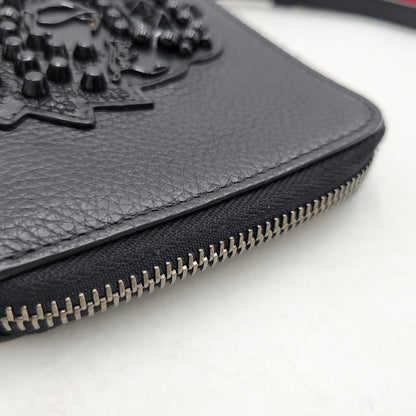 【中古品】【メンズ/レディース】 Christian Louboutin クリスチャンルブタン L字ファスナー 財布 ウォレット 181-260718-as-20-izu カラー：ブラック 万代Net店