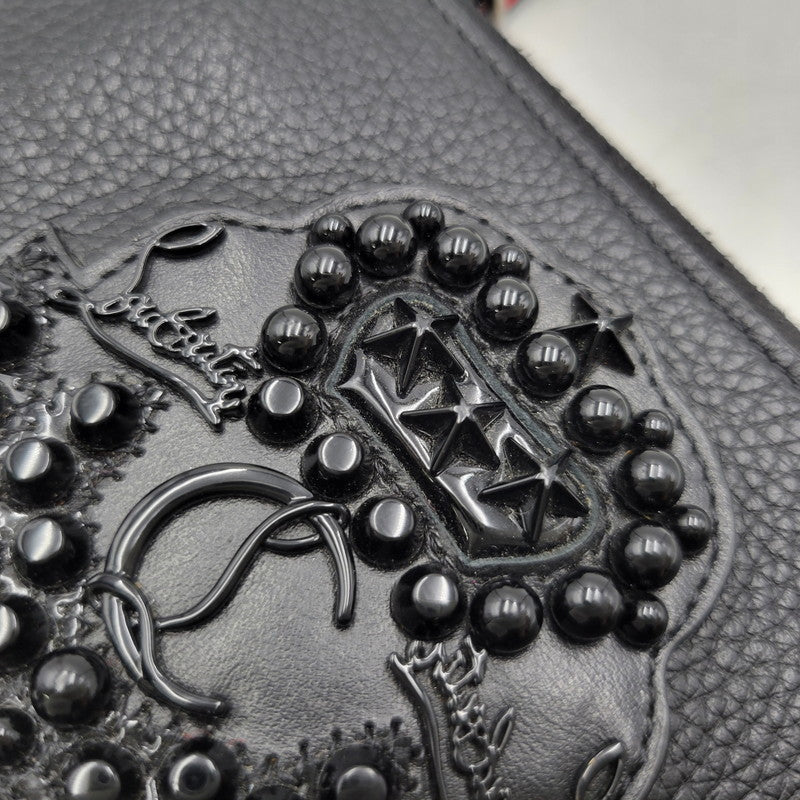【中古品】【メンズ/レディース】 Christian Louboutin クリスチャンルブタン L字ファスナー 財布 ウォレット 181-260718-as-20-izu カラー：ブラック 万代Net店
