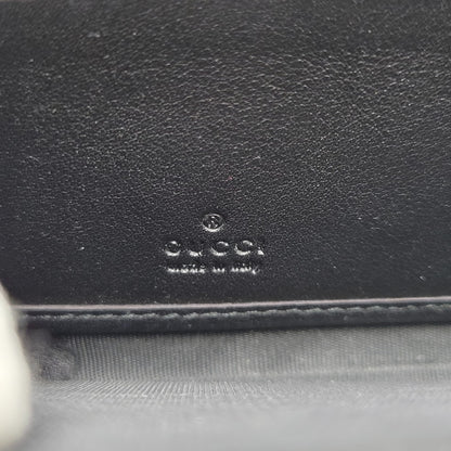 【中古品】【メンズ/レディース】 GUCCI グッチ グッチシマ ラウンドジップ ロングウォレット 長財布 181-260718-as-21-izu カラー：ブラック 万代Net店