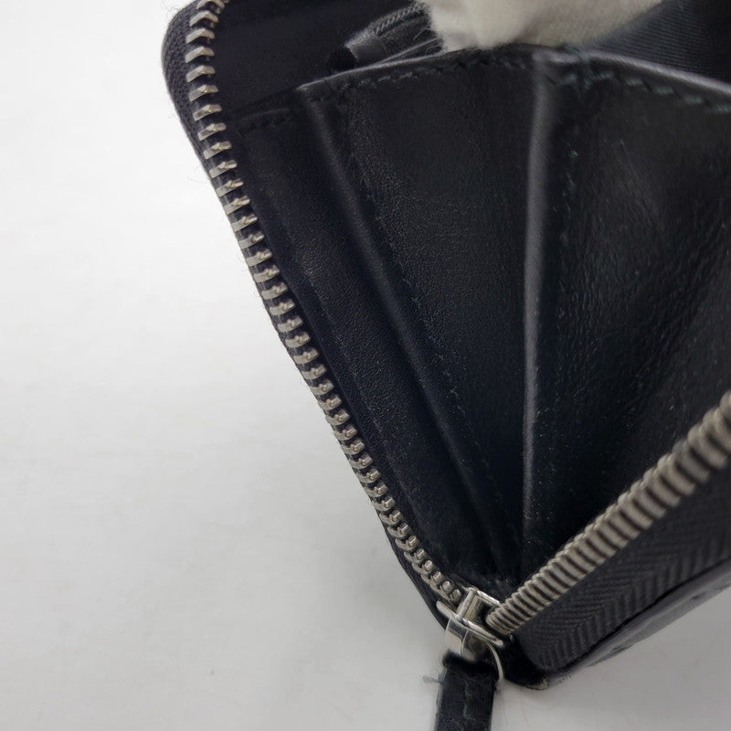 【中古品】【メンズ/レディース】 GUCCI グッチ グッチシマ ラウンドジップ ロングウォレット 長財布 181-260718-as-21-izu カラー：ブラック 万代Net店