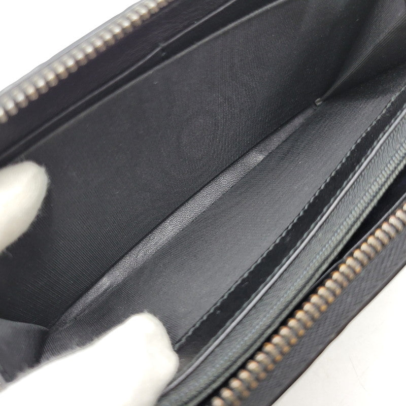 【中古品】【メンズ/レディース】 GUCCI グッチ グッチシマ ラウンドジップ ロングウォレット 長財布 181-260718-as-21-izu カラー：ブラック 万代Net店