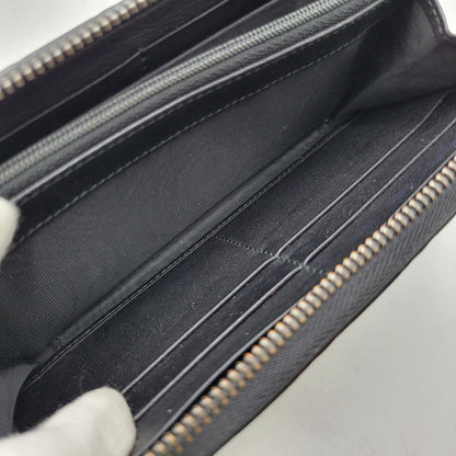 【中古品】【メンズ/レディース】 GUCCI グッチ グッチシマ ラウンドジップ ロングウォレット 長財布 181-260718-as-21-izu カラー：ブラック 万代Net店