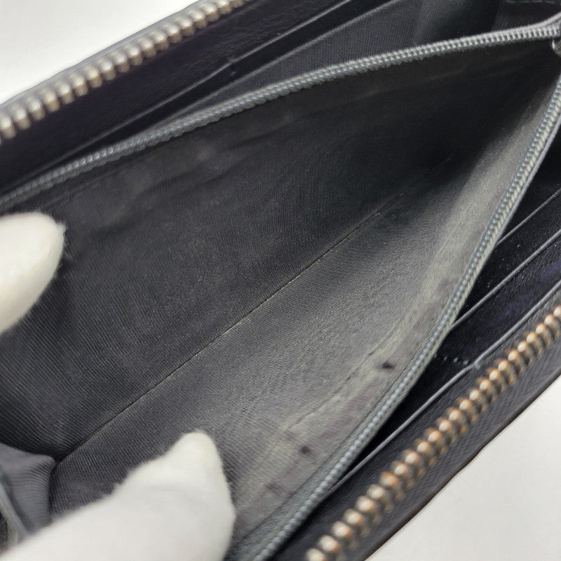 【中古品】【メンズ/レディース】 GUCCI グッチ グッチシマ ラウンドジップ ロングウォレット 長財布 181-260718-as-21-izu カラー：ブラック 万代Net店