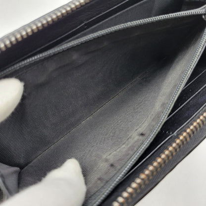 【中古品】【メンズ/レディース】 GUCCI グッチ グッチシマ ラウンドジップ ロングウォレット 長財布 181-260718-as-21-izu カラー：ブラック 万代Net店