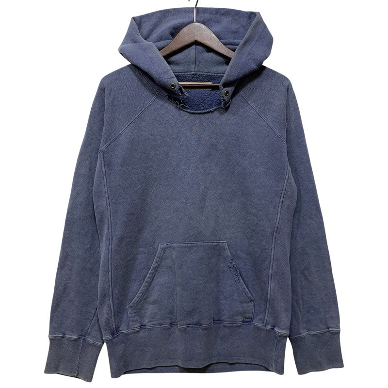 【中古品】【メンズ】 INPAICHTHYS KERRI インパクティスケリー DAMAGE SWEAT HOODIE ダメージ スウェット フーディー トップス 長袖 140-260722-ya-09-izu サイズ：M カラー：ネイビー 万代Net店