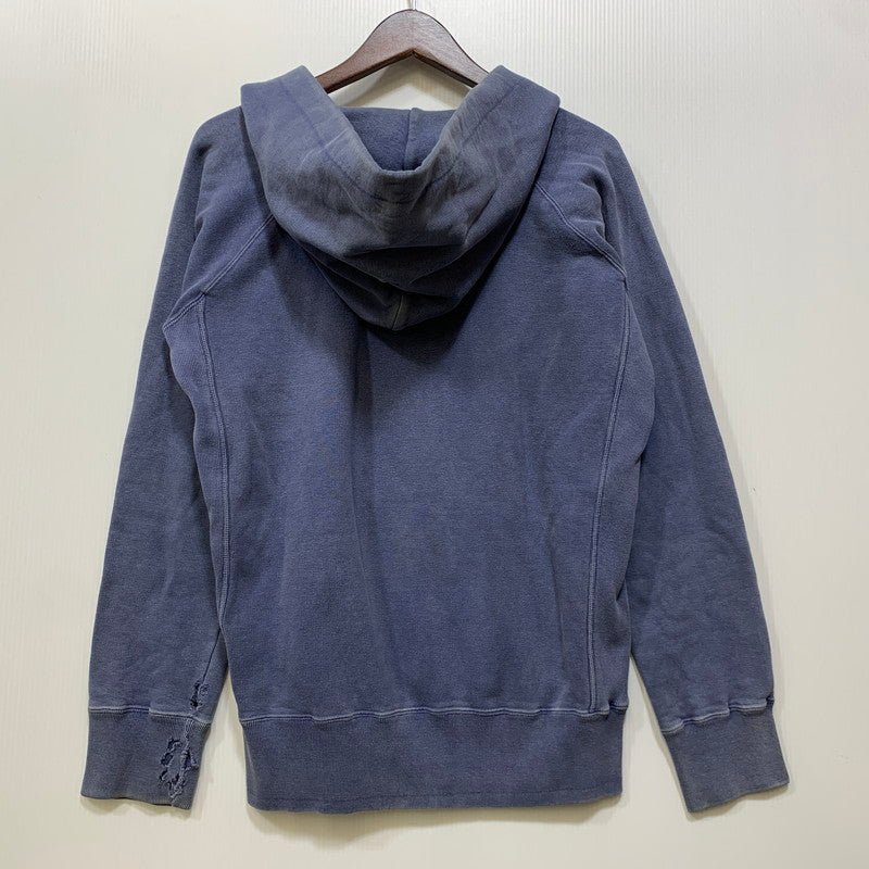 【中古品】【メンズ】 INPAICHTHYS KERRI インパクティスケリー DAMAGE SWEAT HOODIE ダメージ スウェット フーディー トップス 長袖 140-260722-ya-09-izu サイズ：M カラー：ネイビー 万代Net店