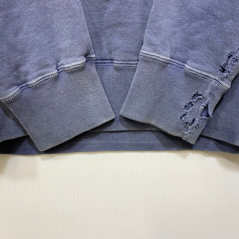 【中古品】【メンズ】 INPAICHTHYS KERRI インパクティスケリー DAMAGE SWEAT HOODIE ダメージ スウェット フーディー トップス 長袖 140-260722-ya-09-izu サイズ：M カラー：ネイビー 万代Net店