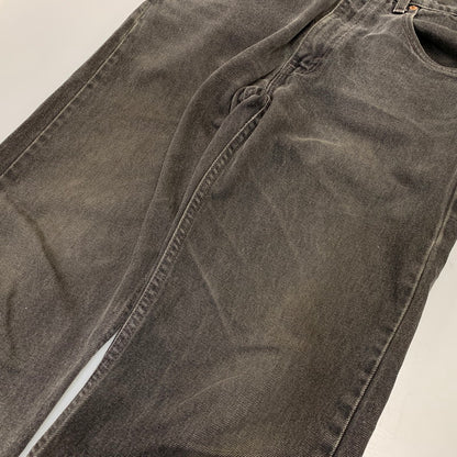 【現状渡し品】【メンズ】 Levi's リーバイス 505 REGULAR FIT STRAIGHT LEG BLACK DENIM PANTS 00505-0260 レギュラーフィット ストレートレッグ ブラックデニムパンツ 刻印585 USA製 157-260721-as-14-izu サイズ：31×30 カラー：ブラック 万代Net店