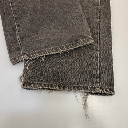 【現状渡し品】【メンズ】 Levi's リーバイス 505 REGULAR FIT STRAIGHT LEG BLACK DENIM PANTS 00505-0260 レギュラーフィット ストレートレッグ ブラックデニムパンツ 刻印585 USA製 157-260721-as-14-izu サイズ：31×30 カラー：ブラック 万代Net店