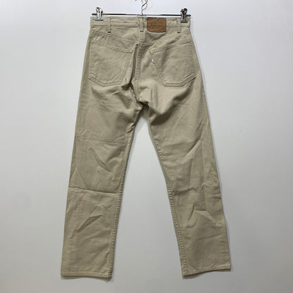 【中古品】【メンズ】 LEVI'S リーバイス 505-1022 刻印515 42TALON ZIP タロン ジップ 80S 505 COTTON TWILL KATSURAGI PANTS コットン ツイル カツラギ パンツ ズボン ボトムス 157-260722-ya-12-izu サイズ：31×33 カラー：ベージュ 万代Net店