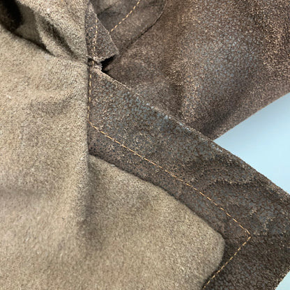 【中古品】【メンズ】 VERA PELLE ベラペレ SUEDE LEATHER COAT スエード レザー コート アウター 146-260722-ya-10-izu サイズ：54 カラー：ブラウン 万代Net店