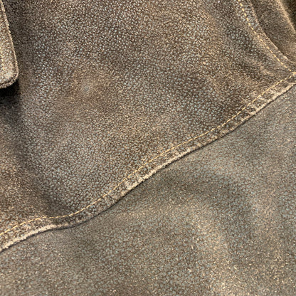 【中古品】【メンズ】 VERA PELLE ベラペレ SUEDE LEATHER COAT スエード レザー コート アウター 146-260722-ya-10-izu サイズ：54 カラー：ブラウン 万代Net店