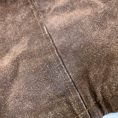 【中古品】【メンズ】 VERA PELLE ベラペレ SUEDE LEATHER COAT スエード レザー コート アウター 146-260722-ya-10-izu サイズ：54 カラー：ブラウン 万代Net店