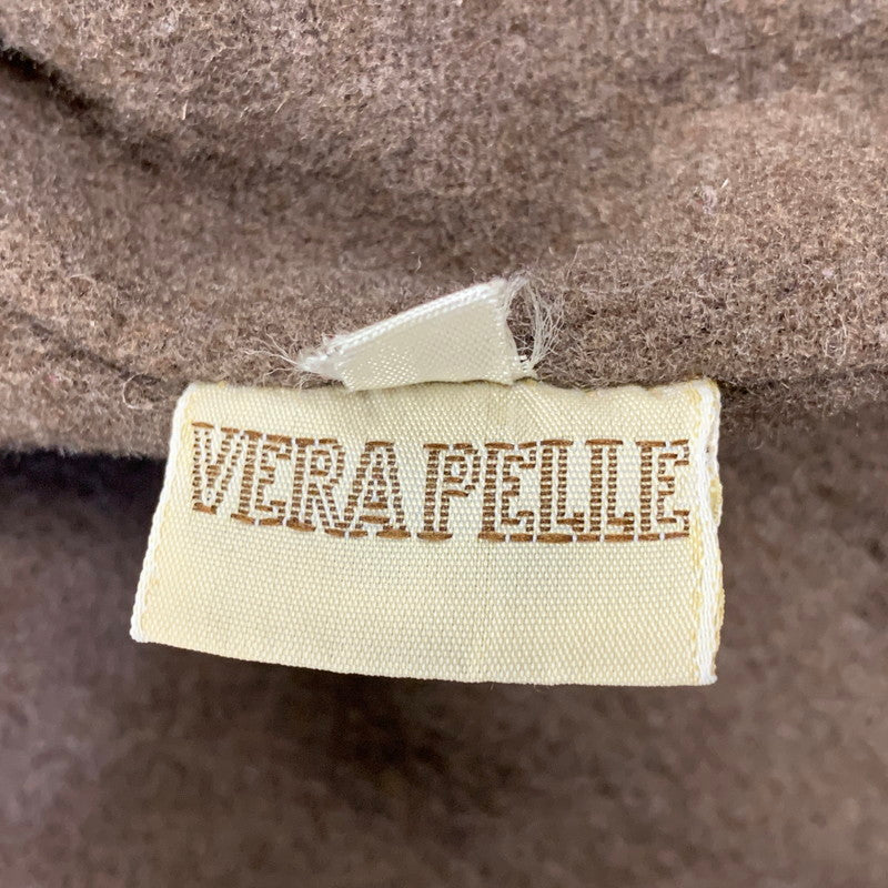 【中古品】【メンズ】 VERA PELLE ベラペレ SUEDE LEATHER COAT スエード レザー コート アウター 146-260722-ya-10-izu サイズ：54 カラー：ブラウン 万代Net店