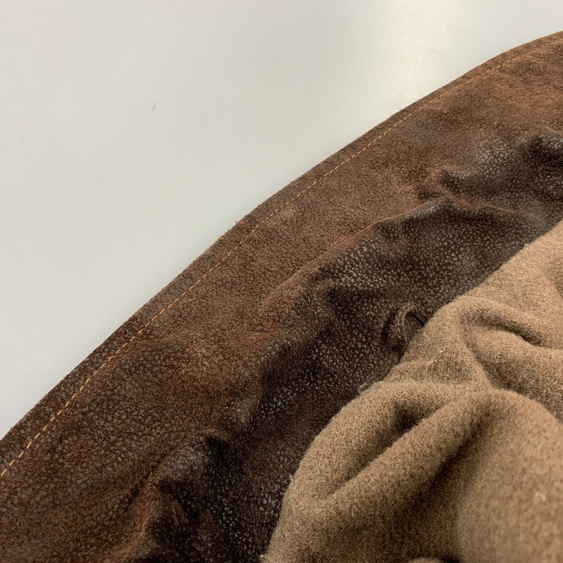 【中古品】【メンズ】 VERA PELLE ベラペレ SUEDE LEATHER COAT スエード レザー コート アウター 146-260722-ya-10-izu サイズ：54 カラー：ブラウン 万代Net店