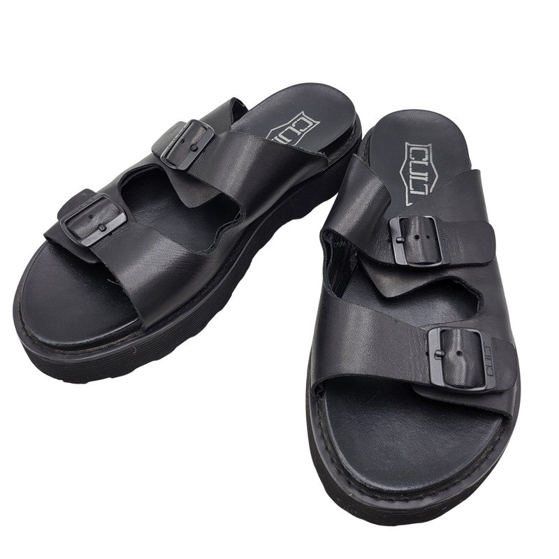 【中古品】【メンズ】 CULT カルト LEATHER SANDAL レザーサンダル 靴 164-260718-as-23-izu サイズ：43 カラー：ブラック 万代Net店