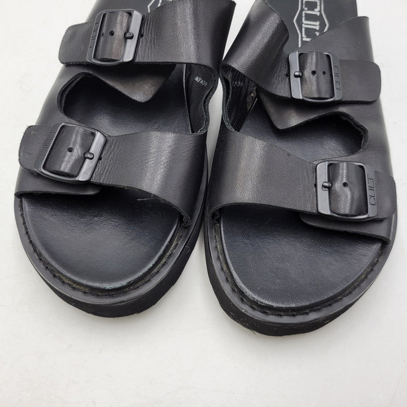 【中古品】【メンズ】 CULT カルト LEATHER SANDAL レザーサンダル 靴 164-260718-as-23-izu サイズ：43 カラー：ブラック 万代Net店