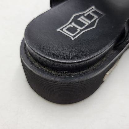 【中古品】【メンズ】 CULT カルト LEATHER SANDAL レザーサンダル 靴 164-260718-as-23-izu サイズ：43 カラー：ブラック 万代Net店