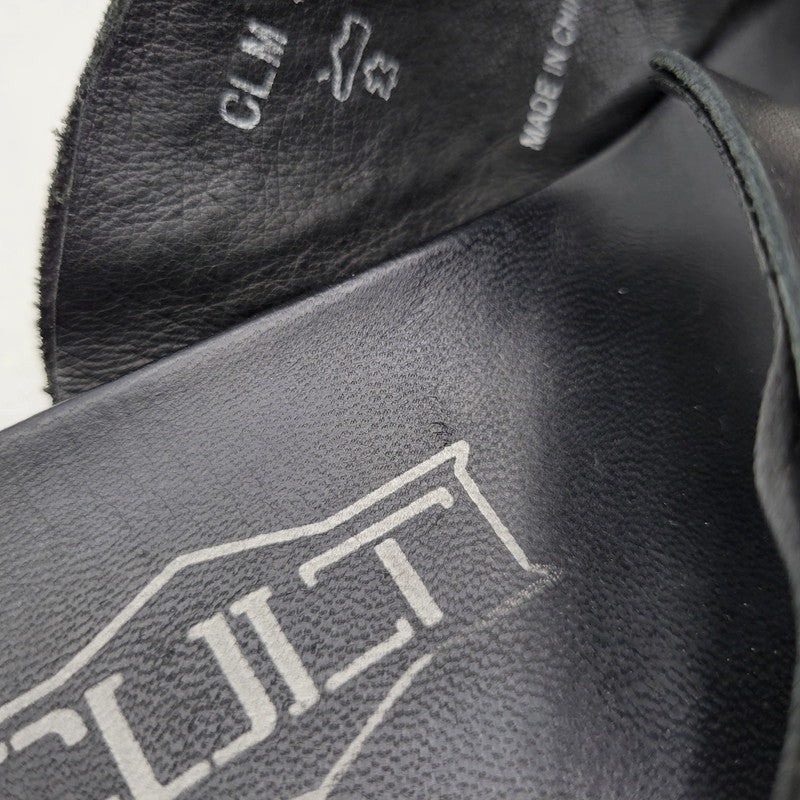 【中古品】【メンズ】 CULT カルト LEATHER SANDAL レザーサンダル 靴 164-260718-as-23-izu サイズ：43 カラー：ブラック 万代Net店