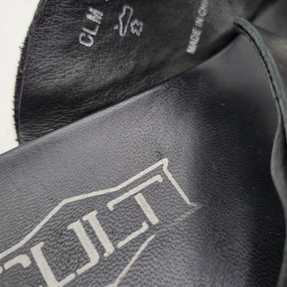 【中古品】【メンズ】 CULT カルト LEATHER SANDAL レザーサンダル 靴 164-260718-as-23-izu サイズ：43 カラー：ブラック 万代Net店