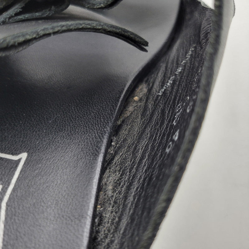 【中古品】【メンズ】 CULT カルト LEATHER SANDAL レザーサンダル 靴 164-260718-as-23-izu サイズ：43 カラー：ブラック 万代Net店