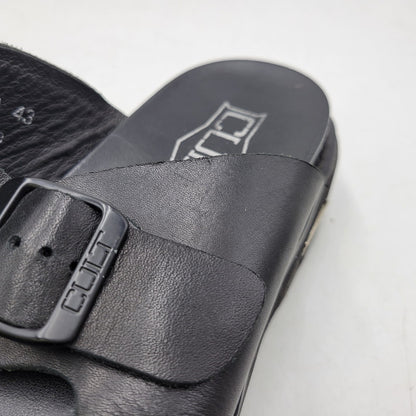 【中古品】【メンズ】 CULT カルト LEATHER SANDAL レザーサンダル 靴 164-260718-as-23-izu サイズ：43 カラー：ブラック 万代Net店