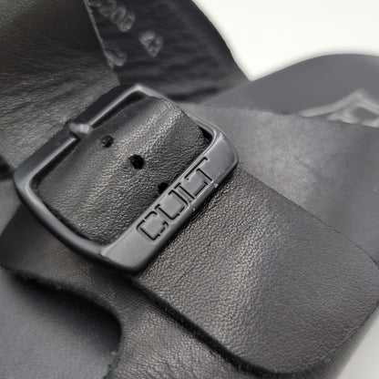 【中古品】【メンズ】 CULT カルト LEATHER SANDAL レザーサンダル 靴 164-260718-as-23-izu サイズ：43 カラー：ブラック 万代Net店
