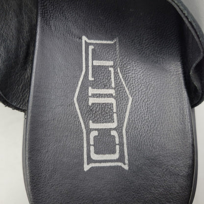 【中古品】【メンズ】 CULT カルト LEATHER SANDAL レザーサンダル 靴 164-260718-as-23-izu サイズ：43 カラー：ブラック 万代Net店