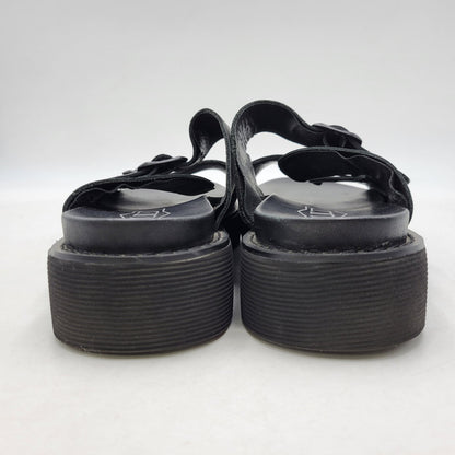【中古品】【メンズ】 CULT カルト LEATHER SANDAL レザーサンダル 靴 164-260718-as-23-izu サイズ：43 カラー：ブラック 万代Net店