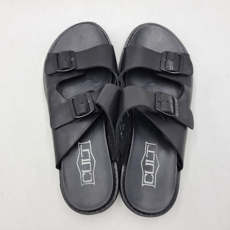 【中古品】【メンズ】 CULT カルト LEATHER SANDAL レザーサンダル 靴 164-260718-as-23-izu サイズ：43 カラー：ブラック 万代Net店