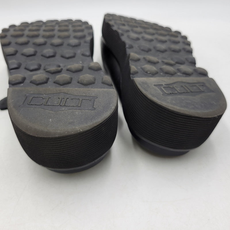 【中古品】【メンズ】 CULT カルト LEATHER SANDAL レザーサンダル 靴 164-260718-as-23-izu サイズ：43 カラー：ブラック 万代Net店