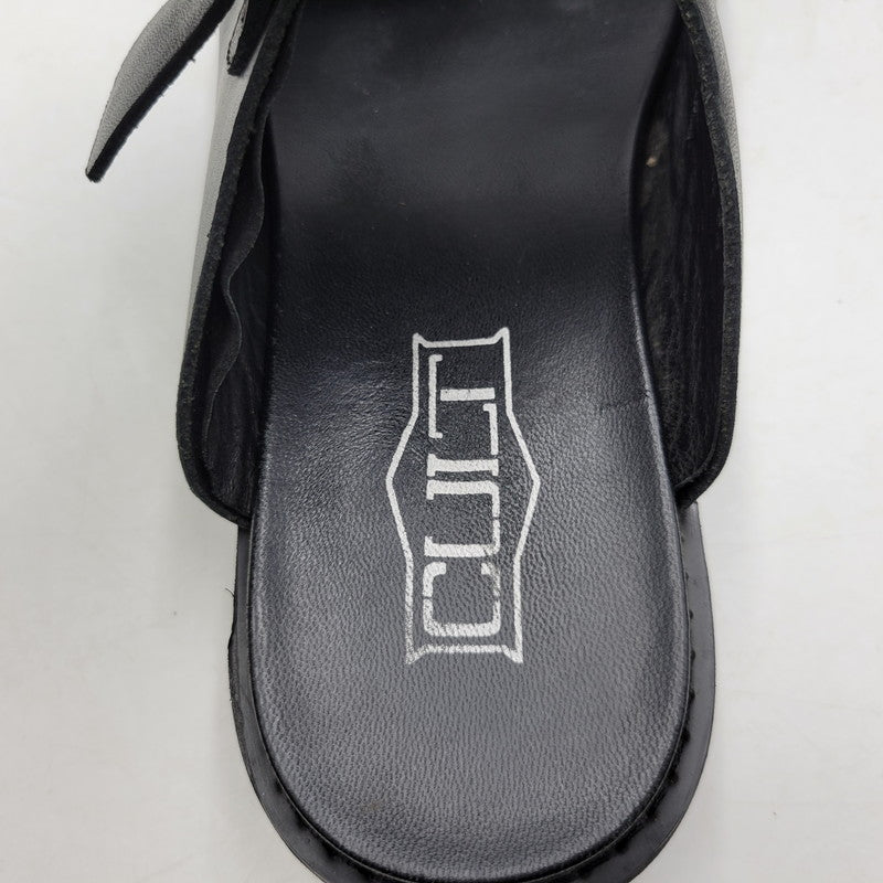 【中古品】【メンズ】 CULT カルト LEATHER SANDAL レザーサンダル 靴 164-260718-as-23-izu サイズ：43 カラー：ブラック 万代Net店