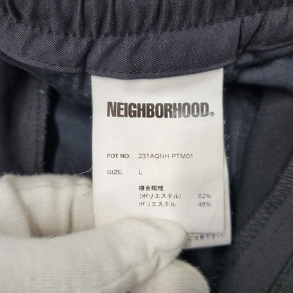 【中古品】【メンズ】 NEIGHBORHOOD ネイバーフッド BAGGY SILHOUETTE EASY PANTS 231AQNH-PTM01 バギー シルエット イージーパンツ 153-260718-as-16-izu サイズ：L カラー：ブラック 万代Net店