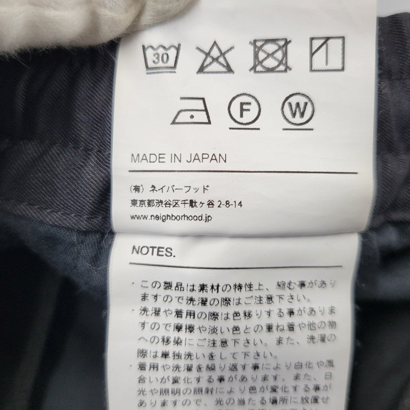 【中古品】【メンズ】 NEIGHBORHOOD ネイバーフッド BAGGY SILHOUETTE EASY PANTS 231AQNH-PTM01 バギー シルエット イージーパンツ 153-260718-as-16-izu サイズ：L カラー：ブラック 万代Net店