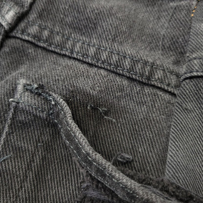 【現状渡し品】【メンズ】 USED REMAKE DAMAGE DENIM PANTS リメイク ダメージ デニムパンツ ジーンズ 157-260718-as-08-izu カラー：ブラック 万代Net店